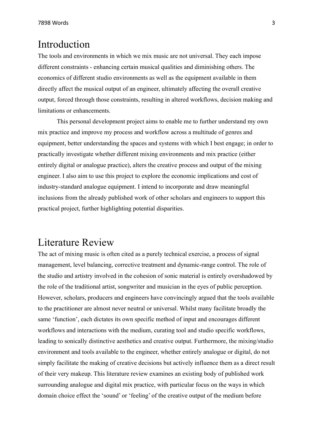 Dissertation page 3 of 23