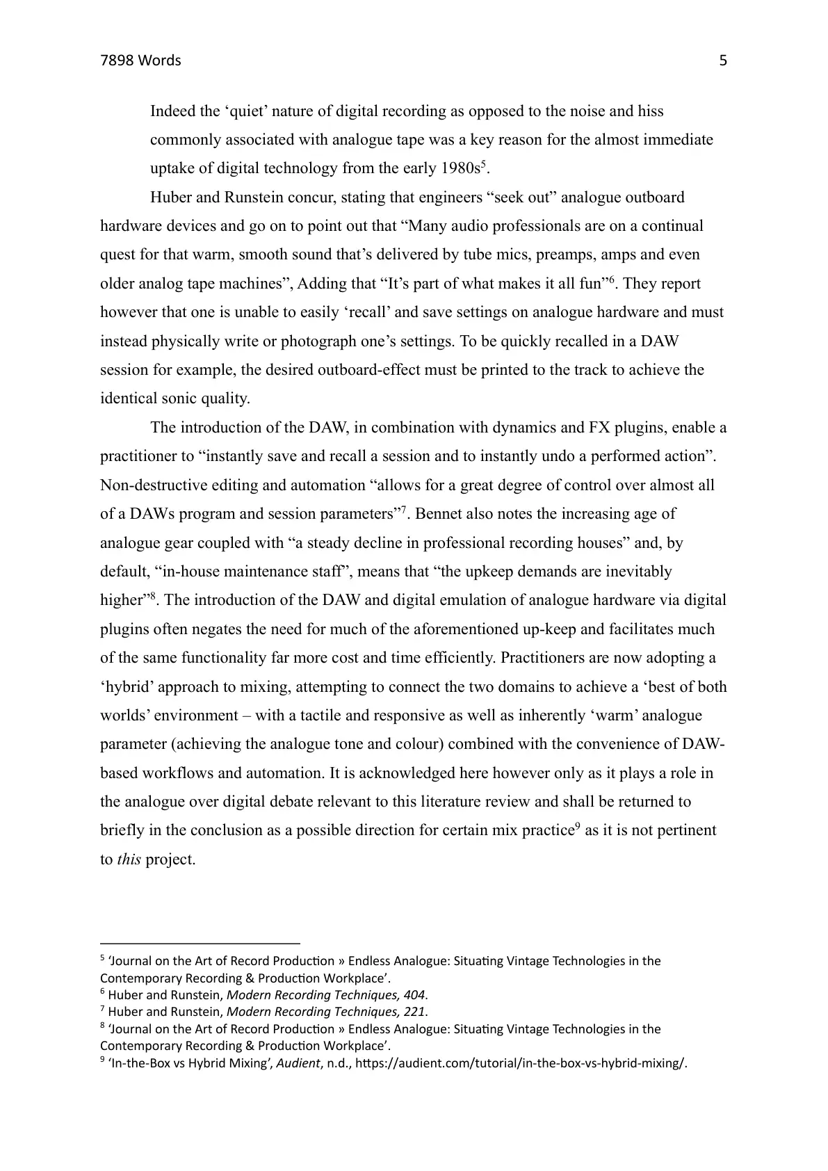 Dissertation page 5 of 23